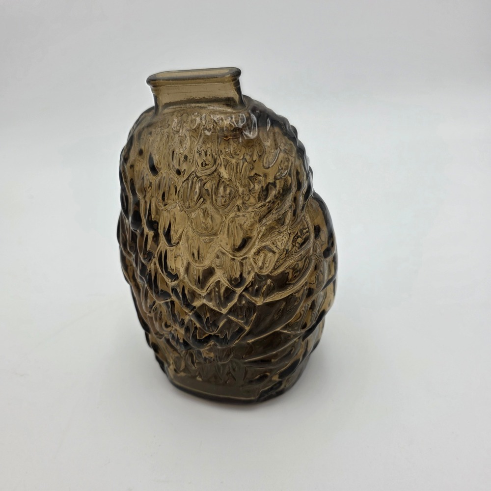 Vintage Wheaton Glass‎ Owl Coin Bank Smoky Brown - Picture 3 of 6